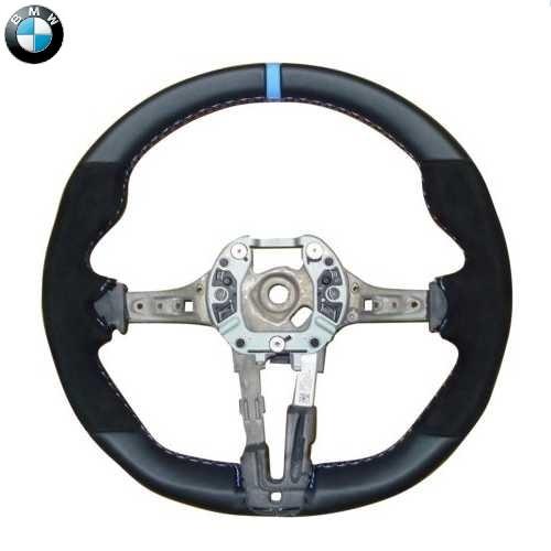 BMW純正 M Performance スポーツ・ステアリング・ホイール II(モーター・レーシング・ブルー・センター・マーク)