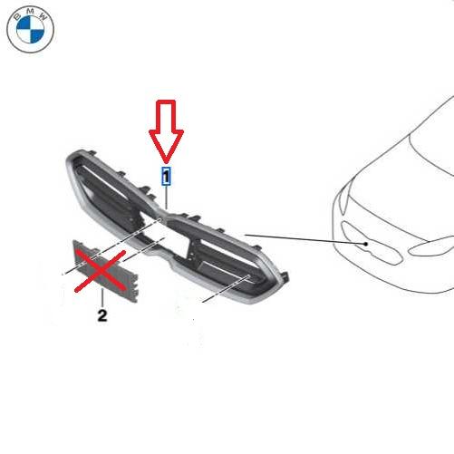 BMW BMW純正 ブラック・キドニー・グリル (F70/F74) : APdirect - 通販