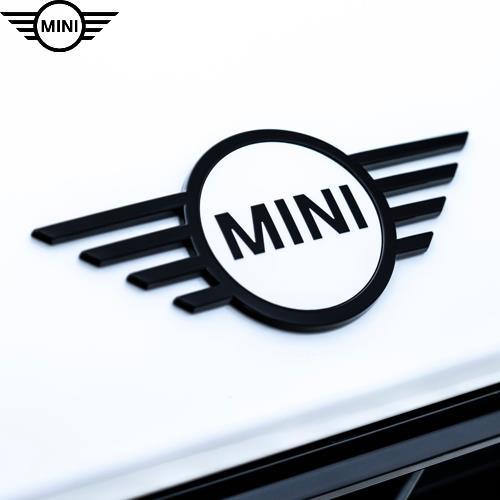 BMW MINI純正 エンブレム (フロント) (ブラック&ナノクホワイト 
