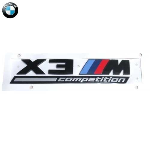 BMW - 文句なし \"X3 M competition\"" 旗幟(黒いこと)(F97)" エンブレム-自動車