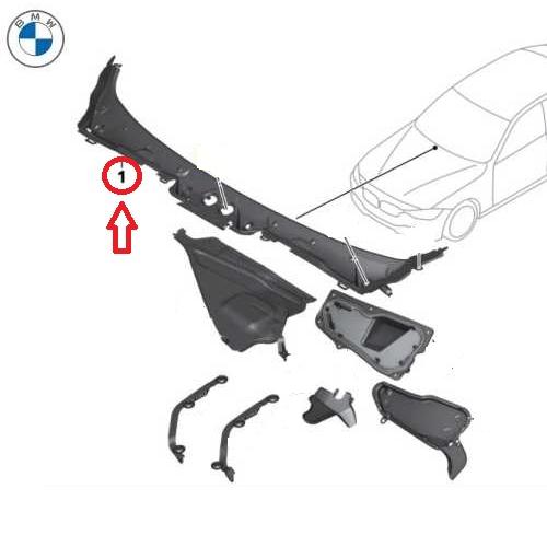 BMW BMW純正 カウルカバー (右ハンドル車) (F30/F31/F80 M3