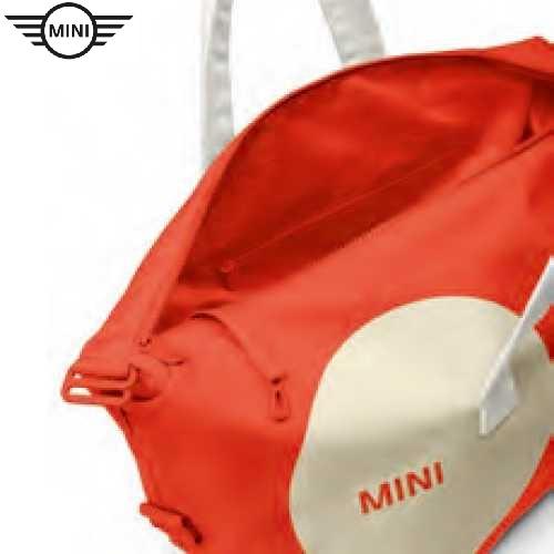 BMW MINI純正 MINI カー・フェイス・ダッフル・バッグ (レベル・レッド 