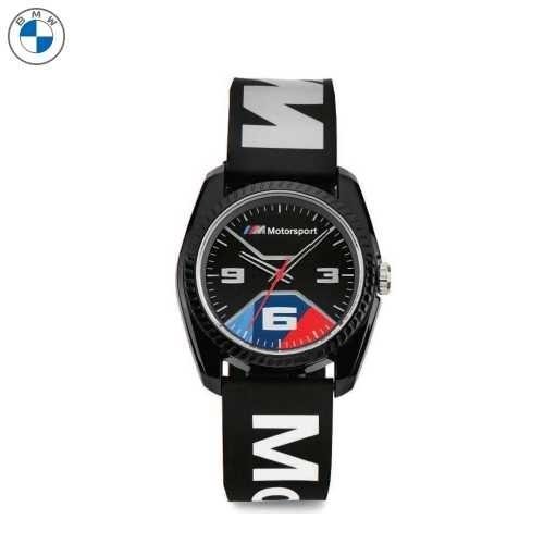 上質で快適 BMW純正 M MOTORSPORT ウォッチ(ブラック)(腕時計) 腕時計