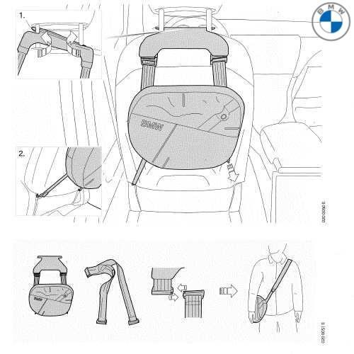 BMW BMW純正 シート バッグ ストレージ ポケット BUSINESS (ブラック