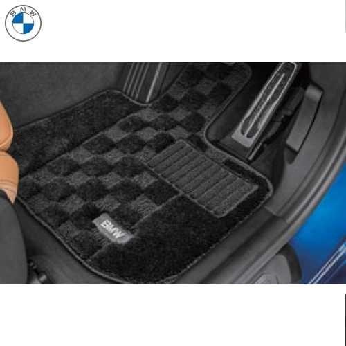 BMW純正 フロア・マット・セット"シャギー" (ブラック) (フロント＆リヤ) (右ハンドル車用) (G01 X3/G08 iX3)