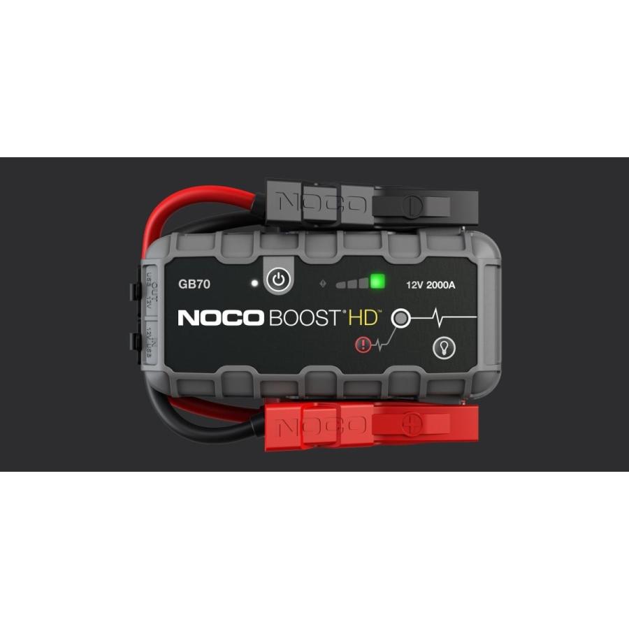 NOCO（ノコ） ジャンプスターター GB70　12V 2000A 容量5000mAh　ブーストHD LEDライト付き｜apdirect