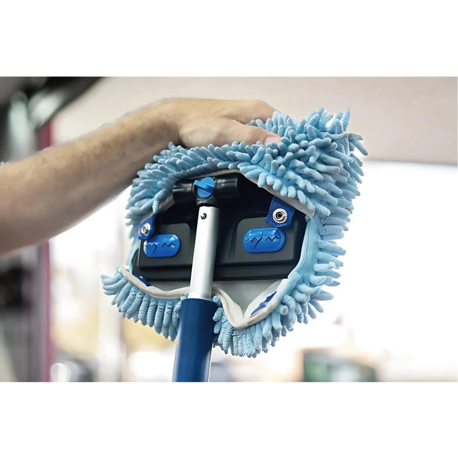 Autofiber Mitt on a Stick PRO+（オートファイバー ミット・オン・ア・スティック PRO+）伸縮洗車ツール／ロングポール付き 洗車ミット／大きい車 高所洗車対応の画像
