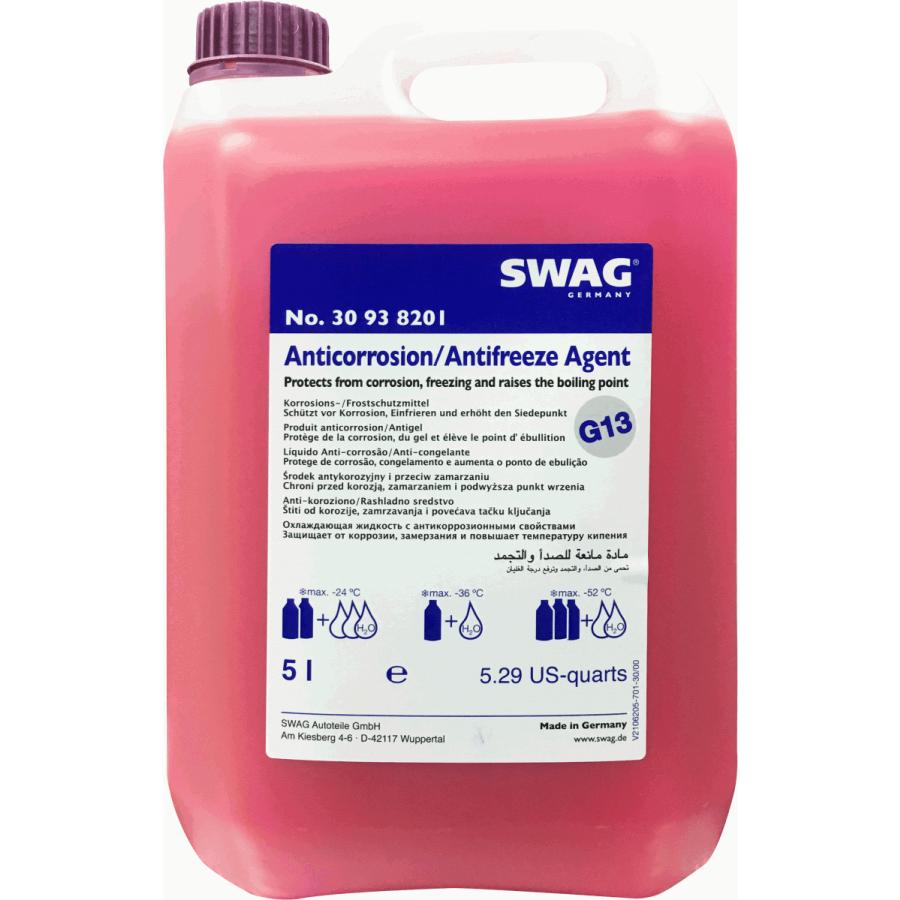 SWAG（スワッグ） 不凍液　クーラント 冷却水 5Ｌ VW /AUDI  G13規格車両｜apdirect