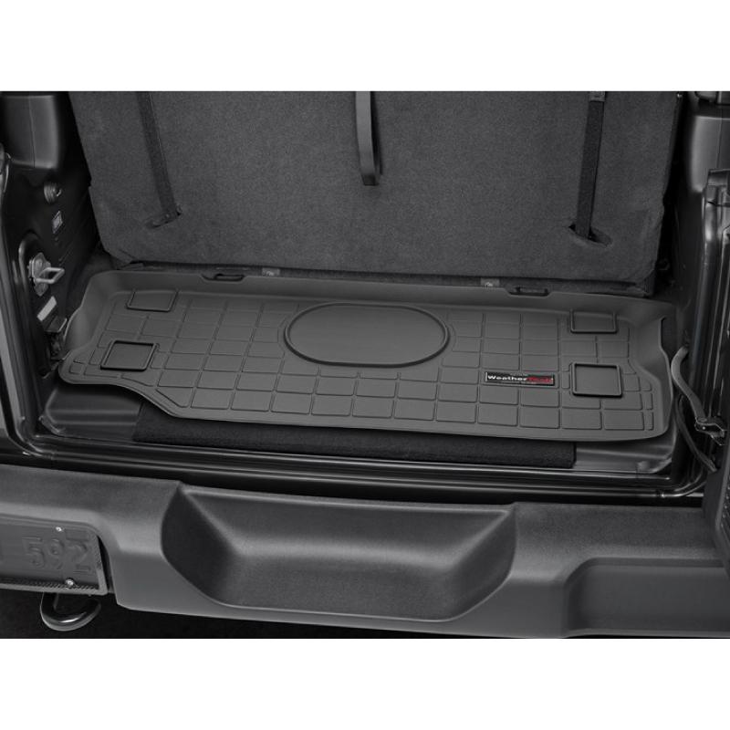 【WeatherTech正規輸入元】ジープ WRANGLER 2-DOOR JL(ラングラー 2ドア )（2018年〜2022年）(2列目後ろ用) カーゴライナー/ラゲッジマット(ブラック) | WeatherTech