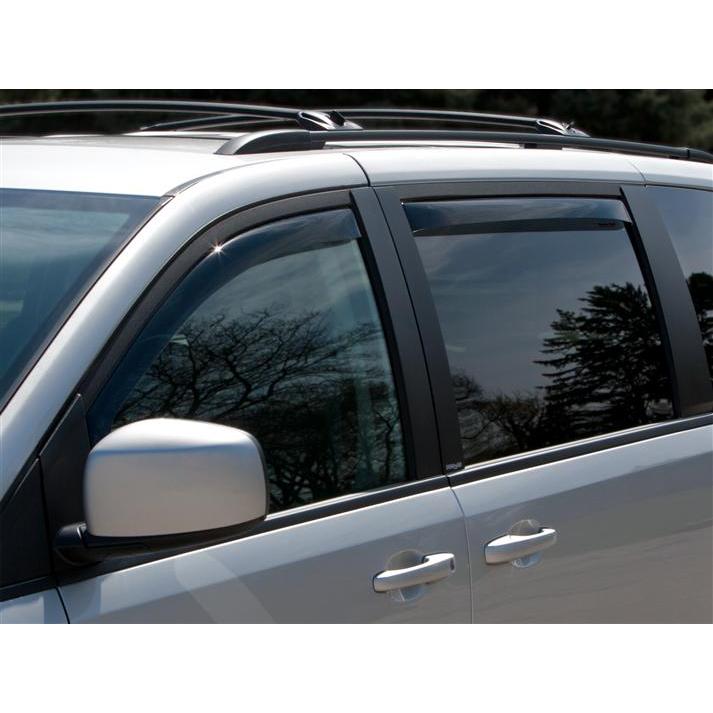 【WeatherTech正規輸入元】クライスラー タウン＆カントリー(2008〜2016年)サイドウィンドウディフレクター(フロントペア＆リアペアセット)(ダーク) | WeatherTech