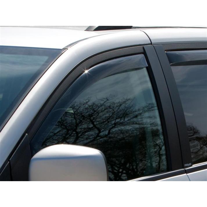 【WeatherTech正規輸入元】クライスラー タウン＆カントリー(2008〜2016年)サイドウィンドウディフレクター(フロントペア＆リアペアセット)(ダーク) | WeatherTech | 01
