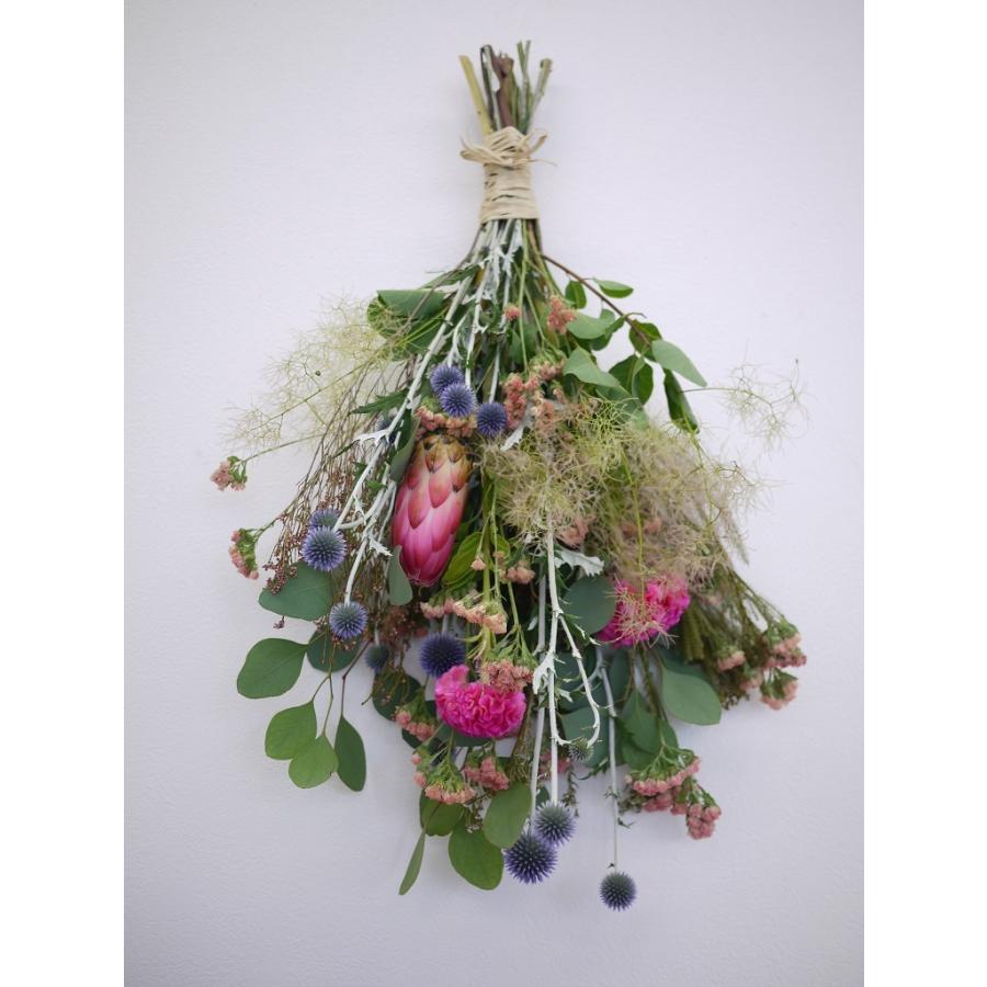 ドライになる生花のスワッグ 壁掛け☆花 ギフト 開店祝 誕生日 歓送迎