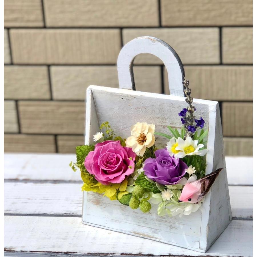 プリザーブドフラワーウッドショッパーズ☆誕生日 送別 卒業 結婚