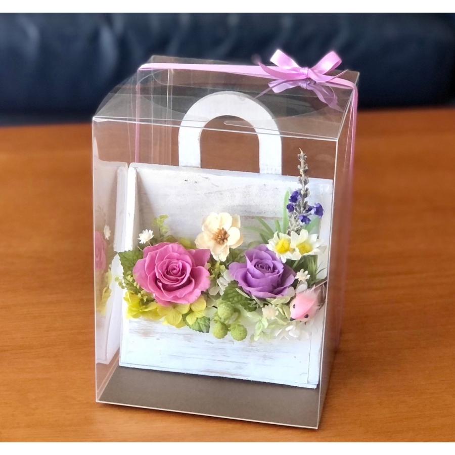 HANDMADE プリザーブドフラワー アレンジメント 母の日 ウッドショッパー 母の日ギフト プリザーブドフラワー ウッドショッパー 母の日ver