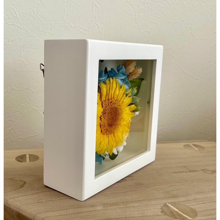 プリザーブドフラワーひまわりフレーム★誕生日 送別 卒業 結婚 お祝い 記念日 プレゼント |  | 02