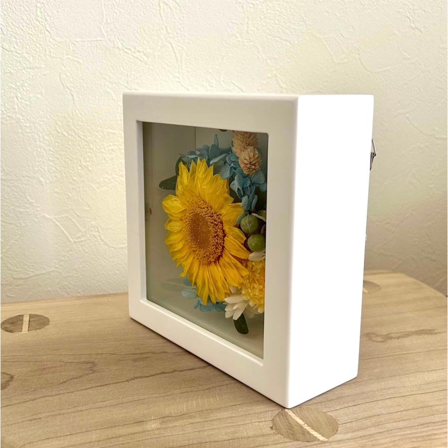 プリザーブドフラワーひまわりフレーム★誕生日 送別 卒業 結婚 お祝い 記念日 プレゼント |  | 03
