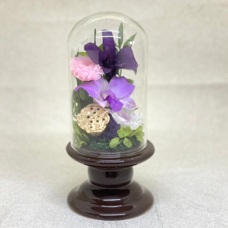 プリザーブドフラワー仏花紫野★花 贈り物 供物 お供え お供え花 お悔やみ 花 法事 四十九日法要 命日 喪中見舞い |  | 02