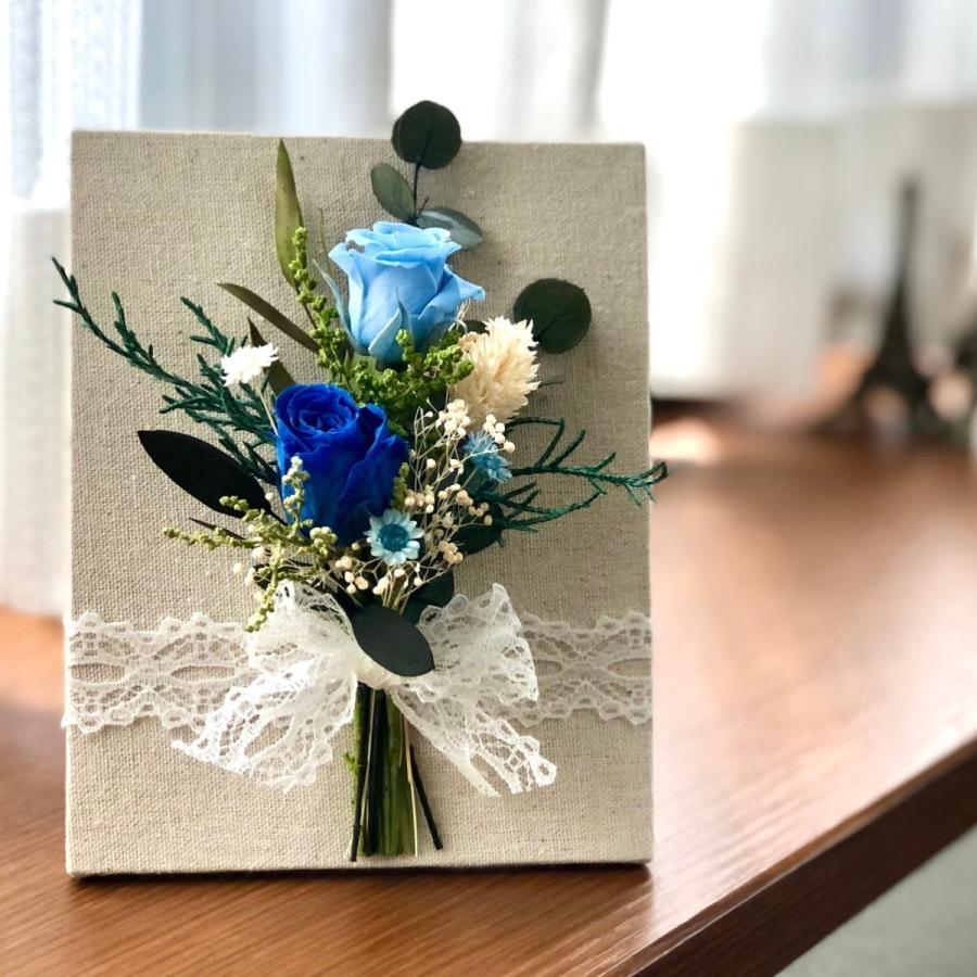 プリザーブドフラワー フラットフレームミニ花束 青 花 ギフト 開店祝 誕生日 歓送迎会 送別 卒業 結婚 お祝い 記念日 プレゼント 母の日 父の日 敬老の日 Pr Ay Apertiofloris 通販 Yahoo ショッピング