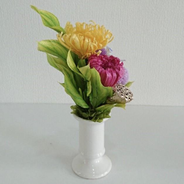 プリザーブドフラワー仏花HICHIRIKI パープル★花 贈り物 供物 お供え お供え花 お悔やみ 花 法事 四十九日法要 命日 喪中見舞い |  | 03