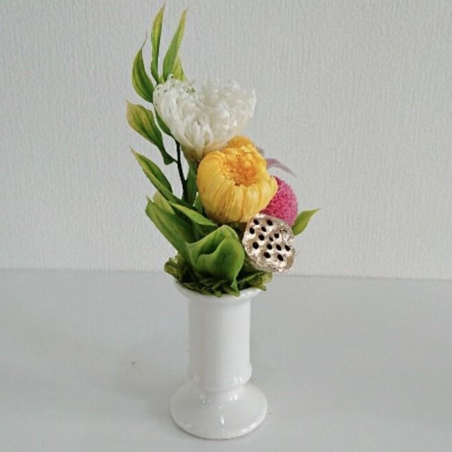 プリザーブドフラワー仏花HICHIRIKI ピンク★花 贈り物 供物 お供え お供え花 お悔やみ 花 法事 四十九日法要 命日 喪中見舞い |  | 04