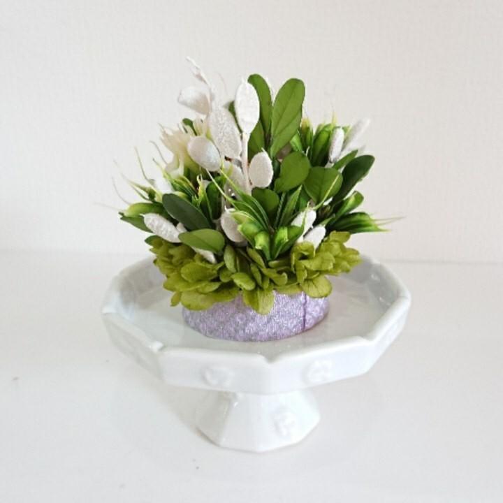 プリザーブドフラワー仏花 結 白★花 贈り物 供物 お供え お供え花 お悔やみ 花 法事 四十九日法要 命日 喪中見舞い |  | 06