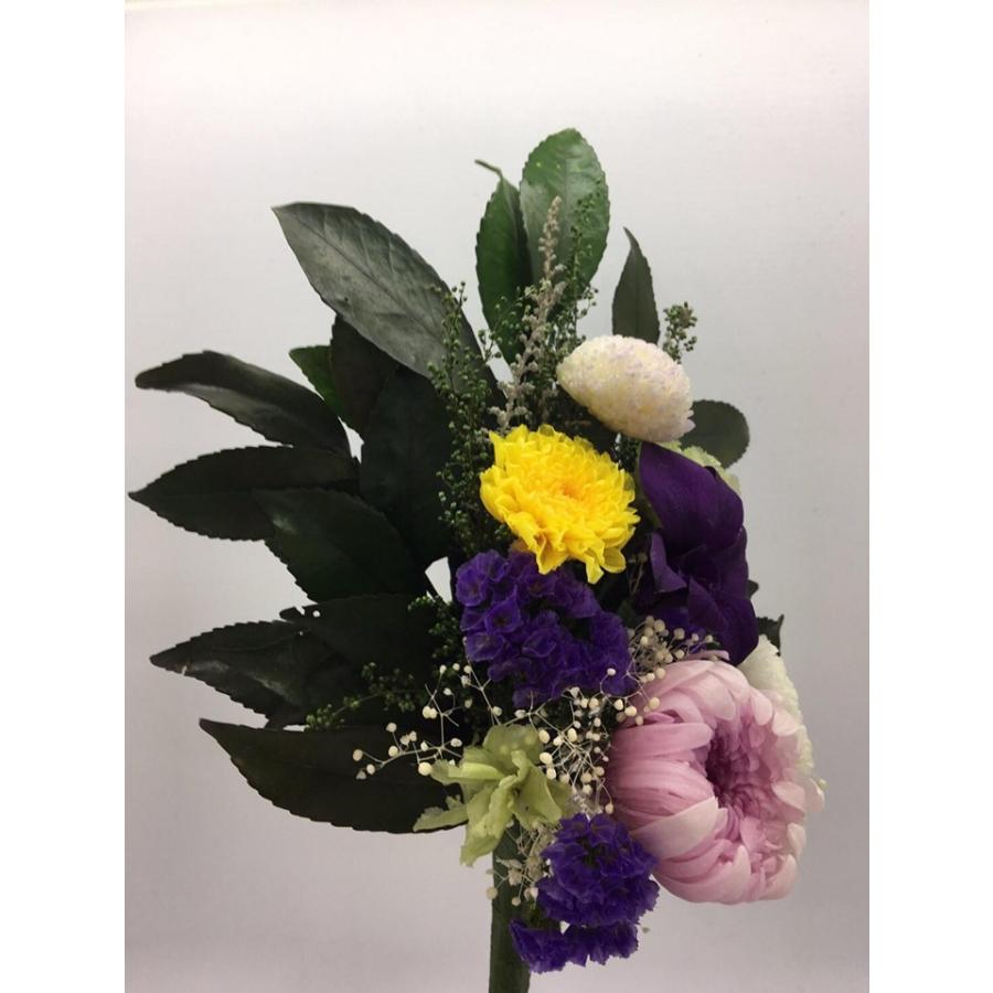 プリザーブドフラワー仏花紫★花 贈り物 供物 お供え お供え花 お悔やみ 花 法事 四十九日法要 命日 喪中見舞い |  | 01