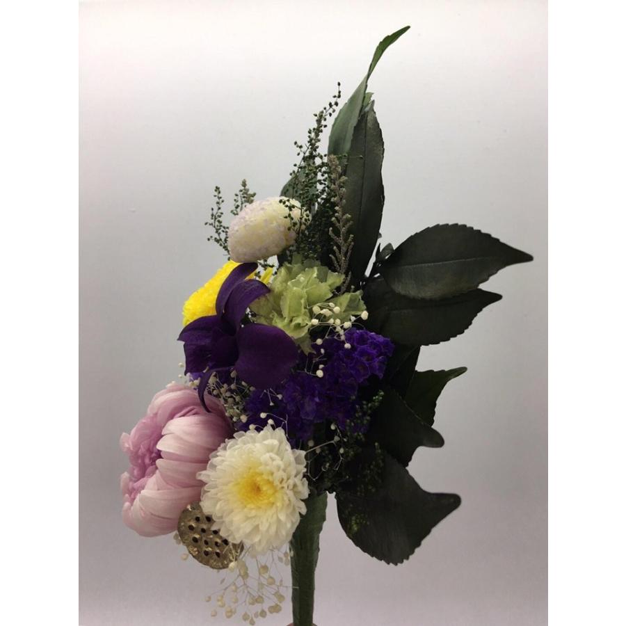 プリザーブドフラワー仏花紫★花 贈り物 供物 お供え お供え花 お悔やみ 花 法事 四十九日法要 命日 喪中見舞い |  | 02