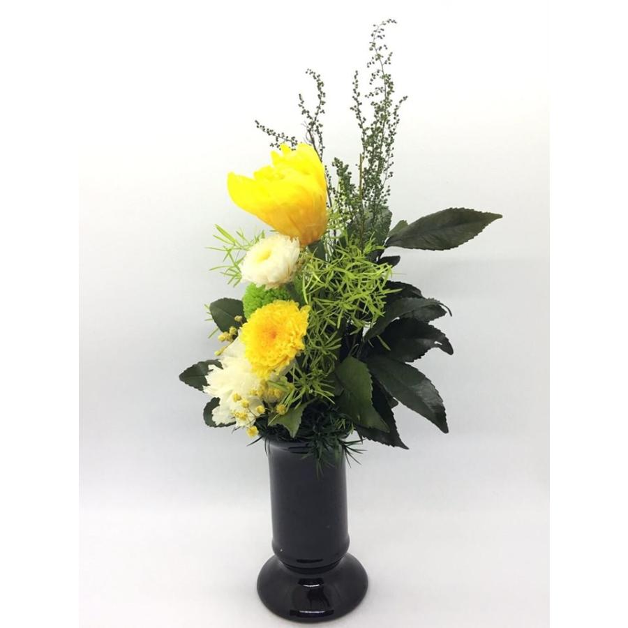 プリザーブドフラワー仏花山吹★花 贈り物 供物 お供え お供え花 お悔やみ 花 法事 四十九日法要 命日 喪中見舞い |  | 02