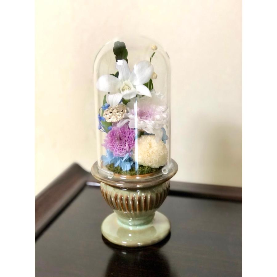 プリザーブドフラワー仏花 コウテン★花 贈り物 供物 お供え お供え花 お悔やみ 花 法事 四十九日法要 命日 喪中見舞い | 