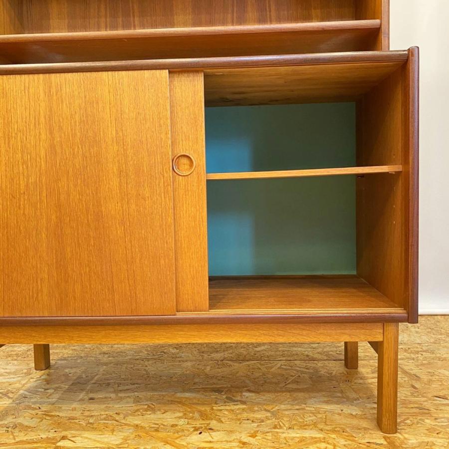 キャビネット　2段セパレート　チーク　ヴィンテージ　北欧家具　デンマーク　リビング　ダイニング　カップボード　本棚 |  | 14