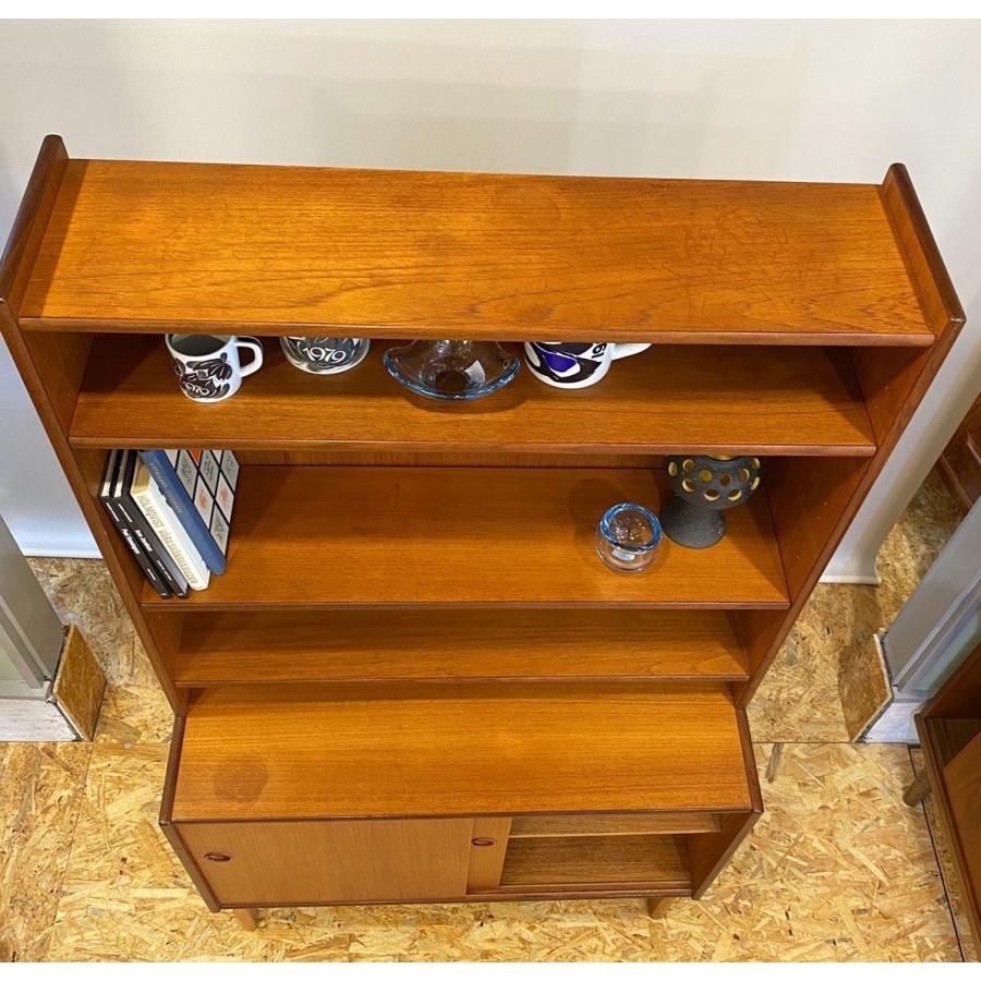 キャビネット　2段セパレート　チーク　ヴィンテージ　北欧家具　デンマーク　リビング　ダイニング　カップボード　本棚 |  | 15