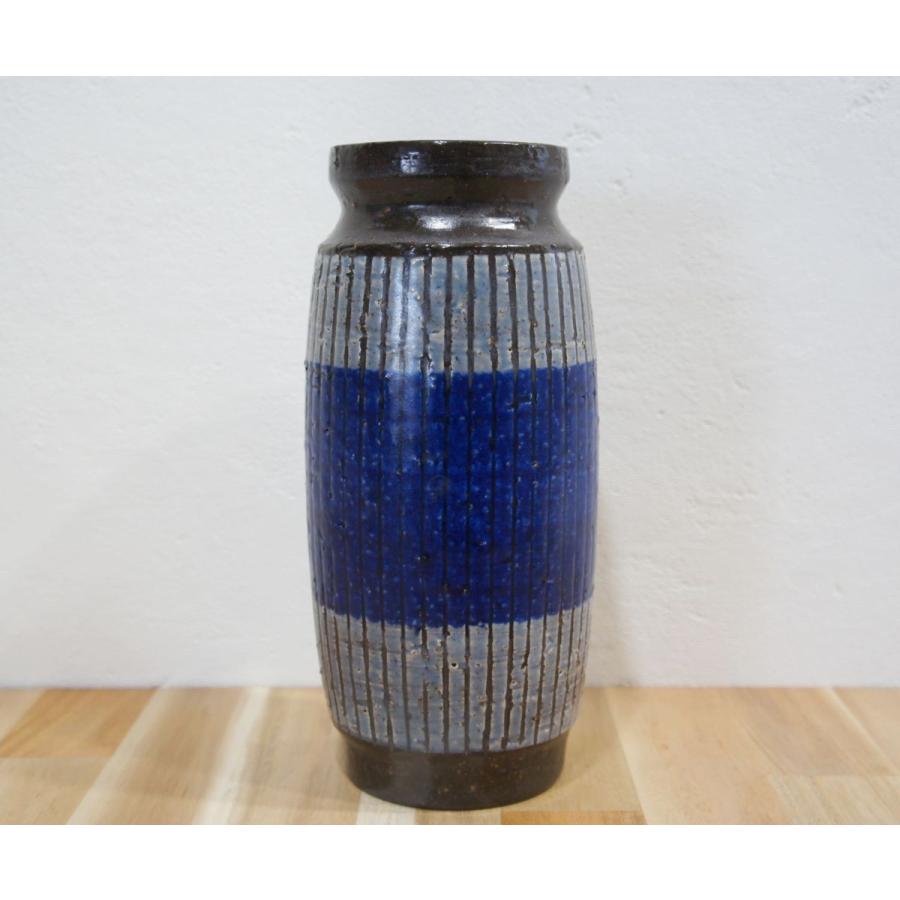 ミッドセンチュリーフラワーベー ス　北欧　スウェーデン　ウプサラエケビー　Uppsala Ekeby　鎬模様　ストライプ |  | 01