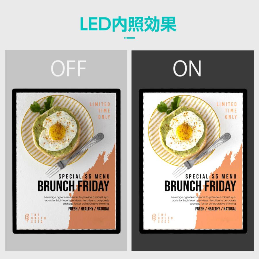 楽天市場】首掛け式 LED看板 A3 LED看板 61-780-94-1 : 厨房卸