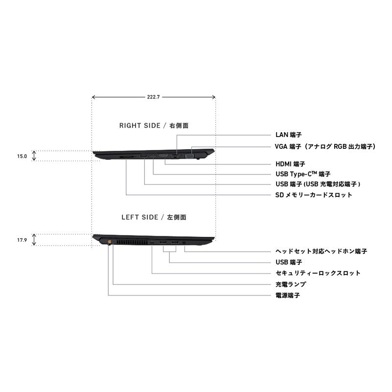 日本製PC Sony VAIO Pro PG VJPK13 中古 モバイルパソコン 14インチ FullHD Win11 Office2021  第10世代 Corei5 メモリ8GB NVMe SSD256GB Webカメラ 無線LAN｜apexshop｜07