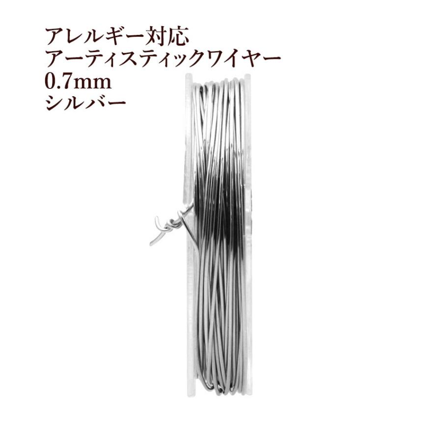 約10m] ［ 21G ］ アーティスティックワイヤー 0.7mm 銀