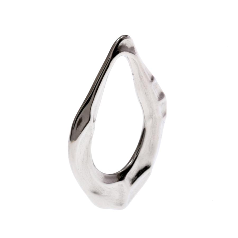 [4個] サージカルステンレス チャーム 幾何学ドロップ [ 銀 シルバー ] パーツ  素材 金属アレルギー対応 |  | 03