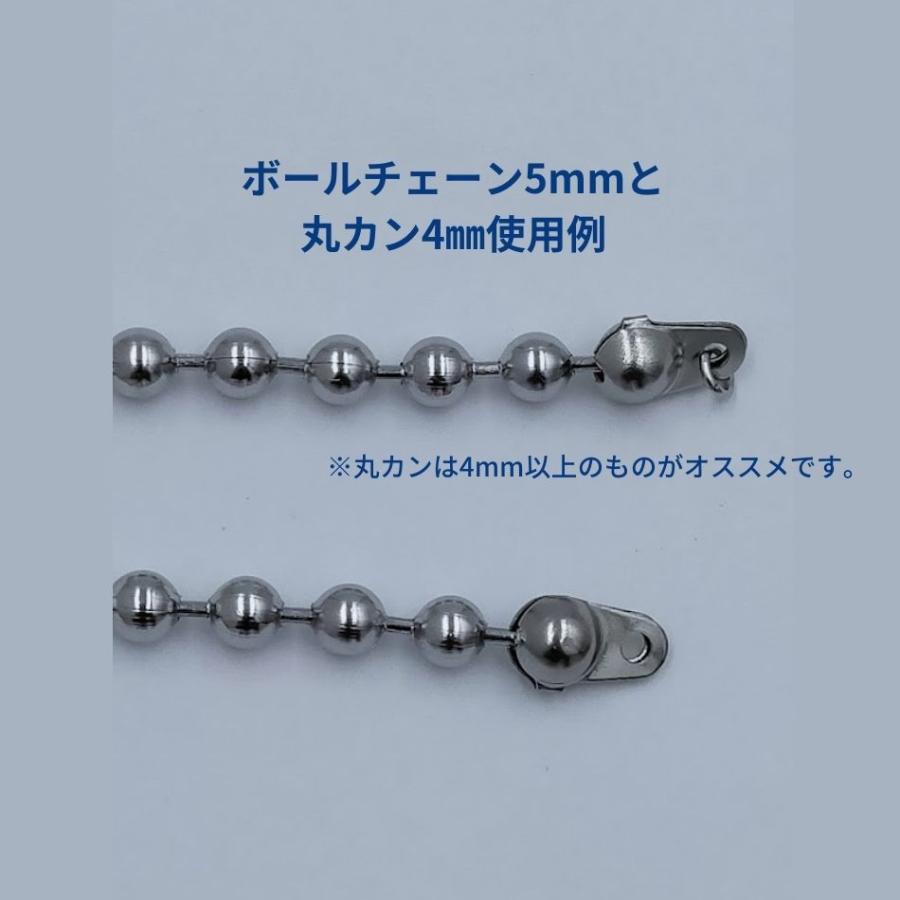 10個］ Vカップ 5.0 mm ［ 銀 シルバー ］ サージカルステンレス