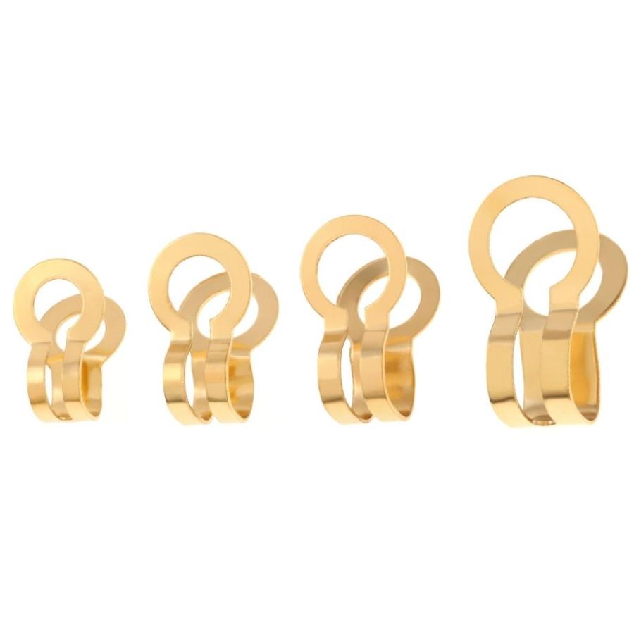 カップリング 2つ折り ボールチェーン用 コネクター * 大 ［ ゴールド