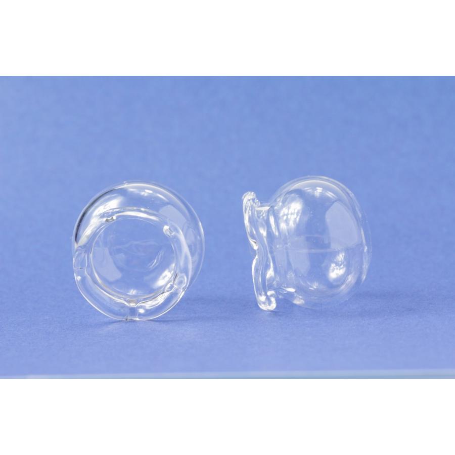 5個] ガラスドーム 金魚鉢 ［ 小 ］ 15mm アクセサリーパーツ 素材 