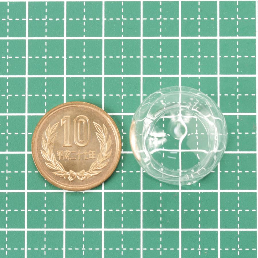 5個] ガラスドーム 金魚鉢 ［ 特大 ］ 25mm アクセサリーパーツ 素材