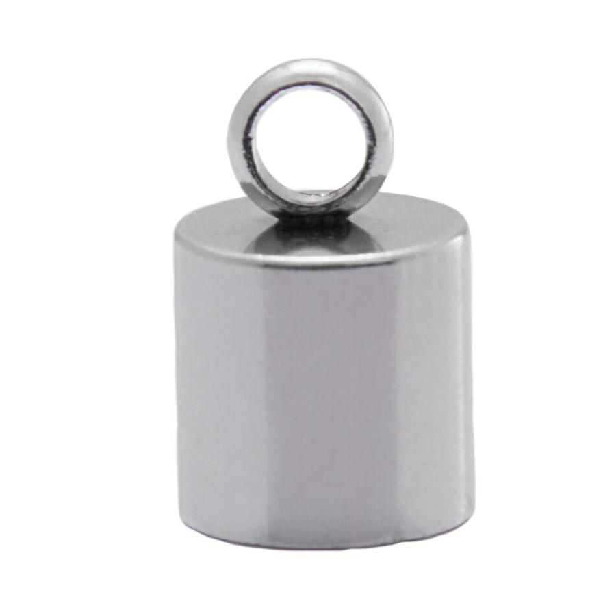 4個 ] カン付き * カツラ 特大 6mm 銀 シルバー サージカル