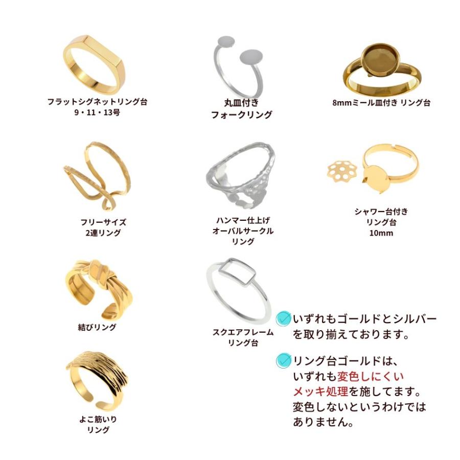 2個］ 丸皿付き フォークリング リング台 ［ ゴールド 金 ］ 台座 平皿