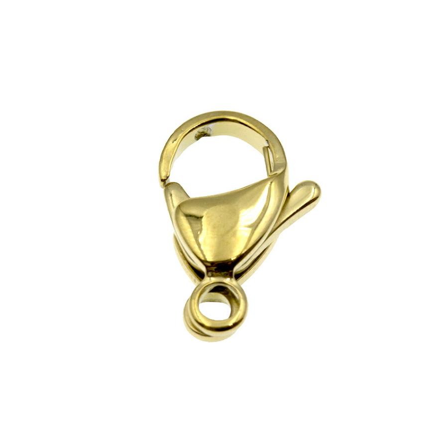 韓国金冠レプリカ金メッキ 10個 ］ カニカン 17mm ゴールド 金 サージカルステンレス 金具