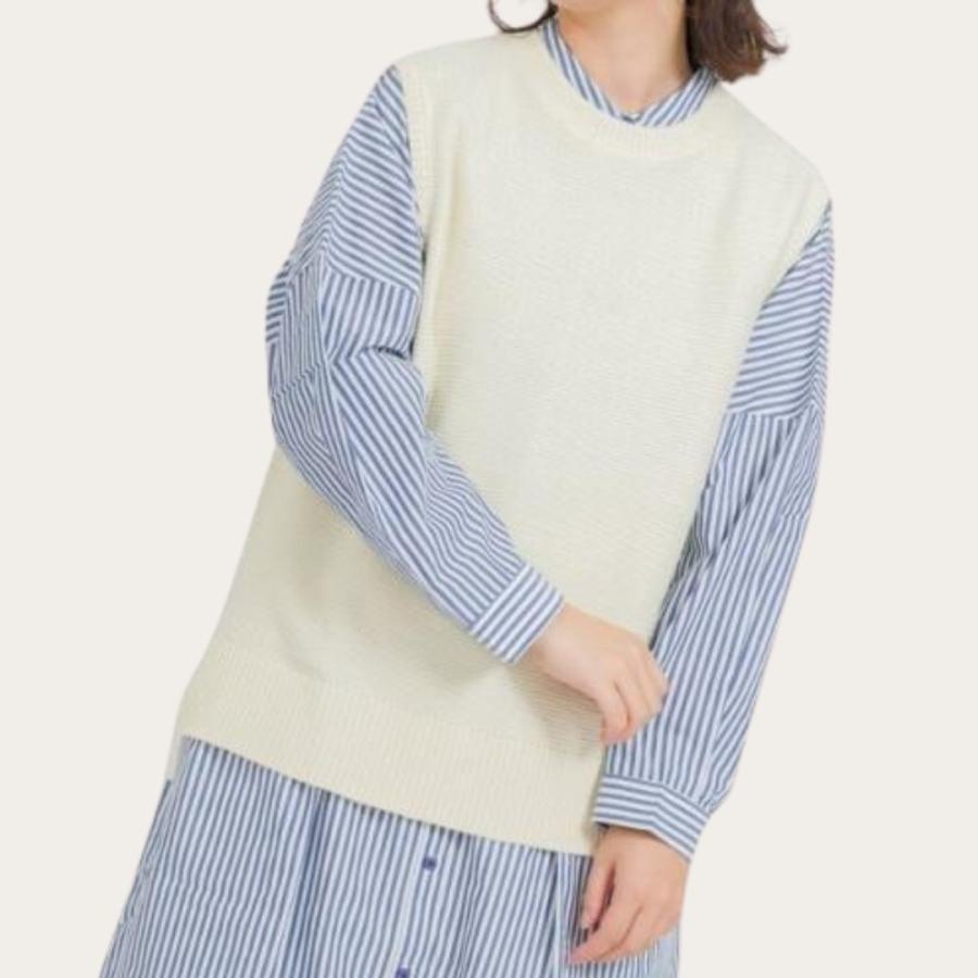 美品　キャピタル　KAPITAL リネンニットベスト　サイズ1 Mサイズ程度 PAGE ONE（ページワン） 【Fashion Sale 70%OFF 6/7 23:59まで】ベスト
