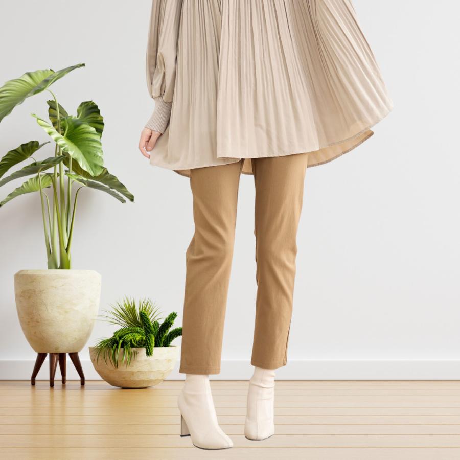 unliens エンドレスベストとパンツ　ライトベージュ　　　新品未使用 TRUBE 【M~L】【L〜LL】ストレッチストレートパンツ キャメル : 銀座