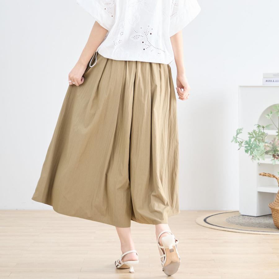 RoseHeve オリーブグリーン ガウチョパンツ タック入り Heve オリーブグリーン ガウチョパンツ タック入り