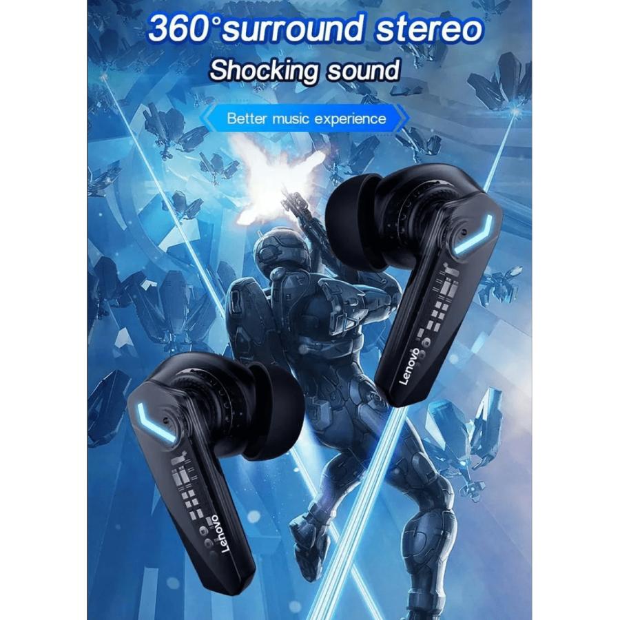 Lenovo レノボ ワイヤレス イヤホン thinkplus GM2 PRO Bluetooth5.3 ゲーミング イヤフォン iphone andoroid 安い |  | 03