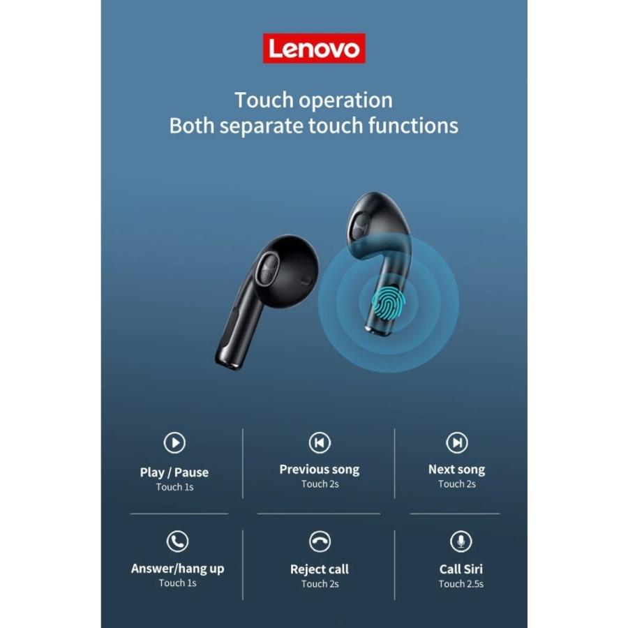 Lenovo レノボ ワイヤレス イヤホン Bluetooth 5.0 防水 アクティブノイズキャンセル 音楽 ht38｜apice-store｜11