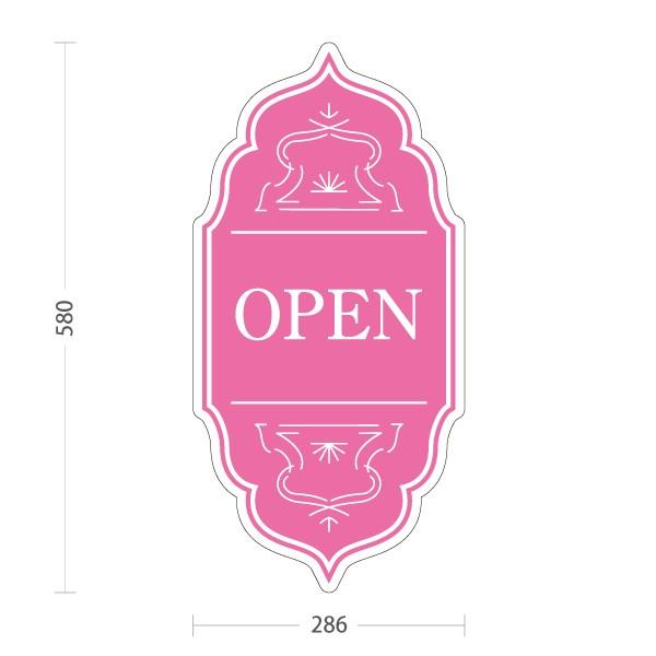 スタンド看板 OPEN ピンク おしゃれ 屋外使用可 Y-1099-11 : あぴまち