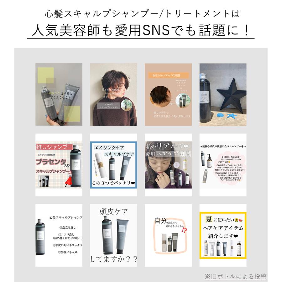 トリートメント 美容室 専売品 心髪 スキャルプ トリートメント 保湿 うるおい apish オーガニック 300g | cocorogami | 11